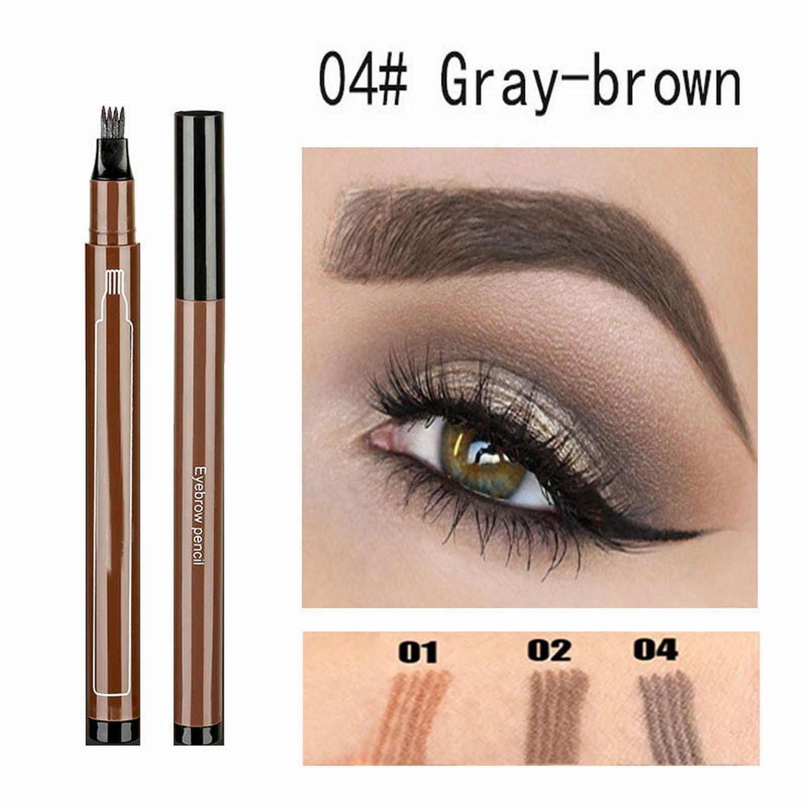 Four Prong Head Liquid Water Eyebrow Pencil Eye Shadow Eyebrow Pen ...