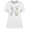 thumbnail image 1 of Four Rabbits Doodle Set T-Shirt Women -Image by Shutterstock, Female Small, 1 of 2