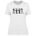 thumbnail image 1 of Four Retro Dancers T-Shirt Women -Image by Shutterstock, Female XX-Large, 1 of 2