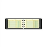 Four-Ring Ledger Binder Kit 100 Ledger Sheets, 8 1/2 x 5