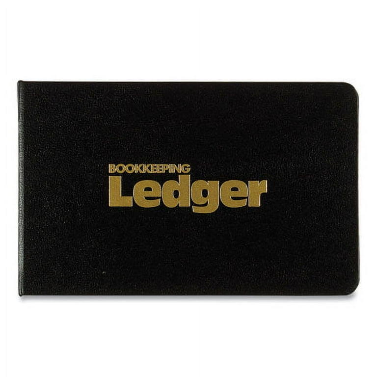 Four-Ring Ledger Binder Kit with A-Z Index, Black Cover, 8.5 x 5 Debit-Credit-Balance Sheets, 100 Sheets/Book Four-Ring Ledger Binder Kit with A-Z Index, Black Cover, 8.5 x 5 Debit-Credit-Balance Sheets, 100 Sheets/Book