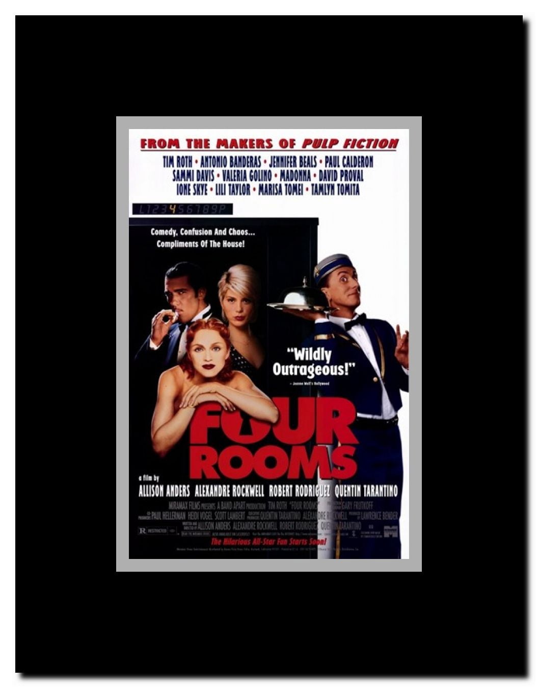 Four Rooms Framed Movie Poster