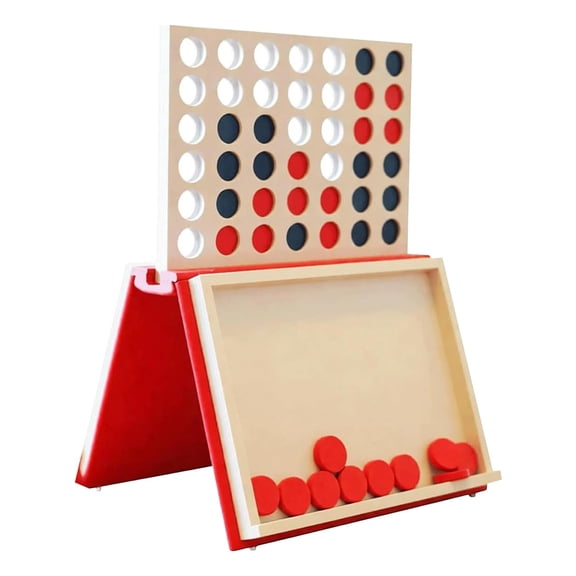 Four in A Row Board Game, 3D Printed Book Style Game, Decorative Bookshelf Strategy Game, Travel Friendly Tabletop Game, 1 Box of Strategy Books And Board Games