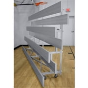 Four Row Low Rise Tip-N-Roll Spectator Bleacher Plank, 7 ft.