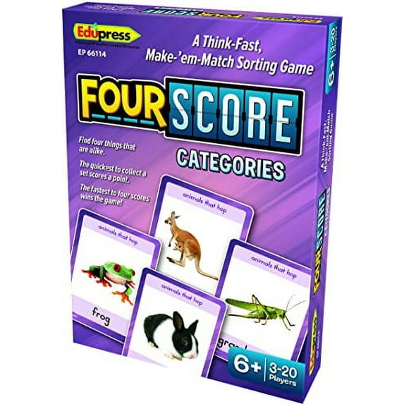 Four Score: Categories Card Game | Bundle of 5