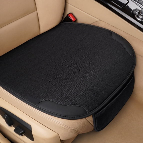 Four-Season Linen Car Seat Cushion, Comfortable Butt Pad, Breathable Fabric Universal Fit, Suitable for All Weather Conditions