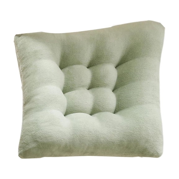 Four-Season Plush Cotton-Linen Cushion, Comfortable Office and Classroom Chair Cushion, Ergonomic Support for Long Sitting, Home Stool Cushion, Easy-Care Seat Pad
