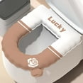 thumbnail image 1 of Four Season Toilet Seat Cushion,Warm Washable EVA Cushion,Soft Quality,Universal for Round Rectangular Seats,High Elasticity,Easy to Install Clean,Full Surround Design,Household Toilet Seat Cover, 1 of 6