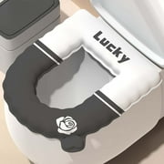Four Season Universal Toilet Seat with Warm and Washable Handle Household Washable Eva Toilet Seat Cushion