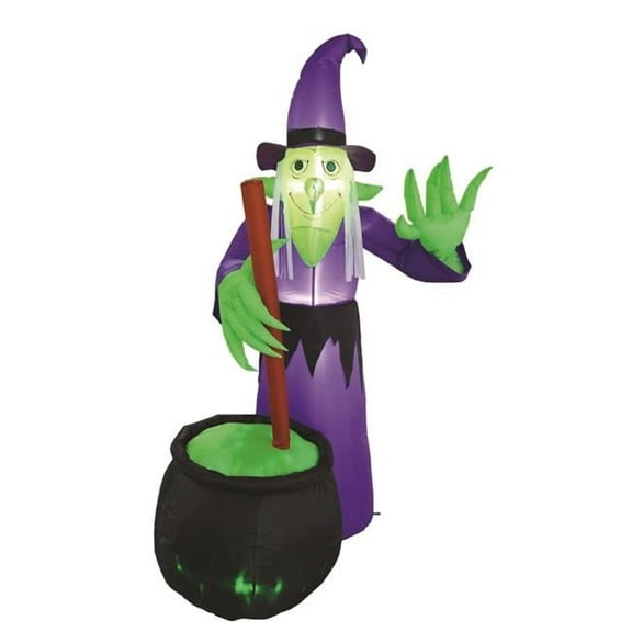 Four Season Witch with Cauldron Inflatable