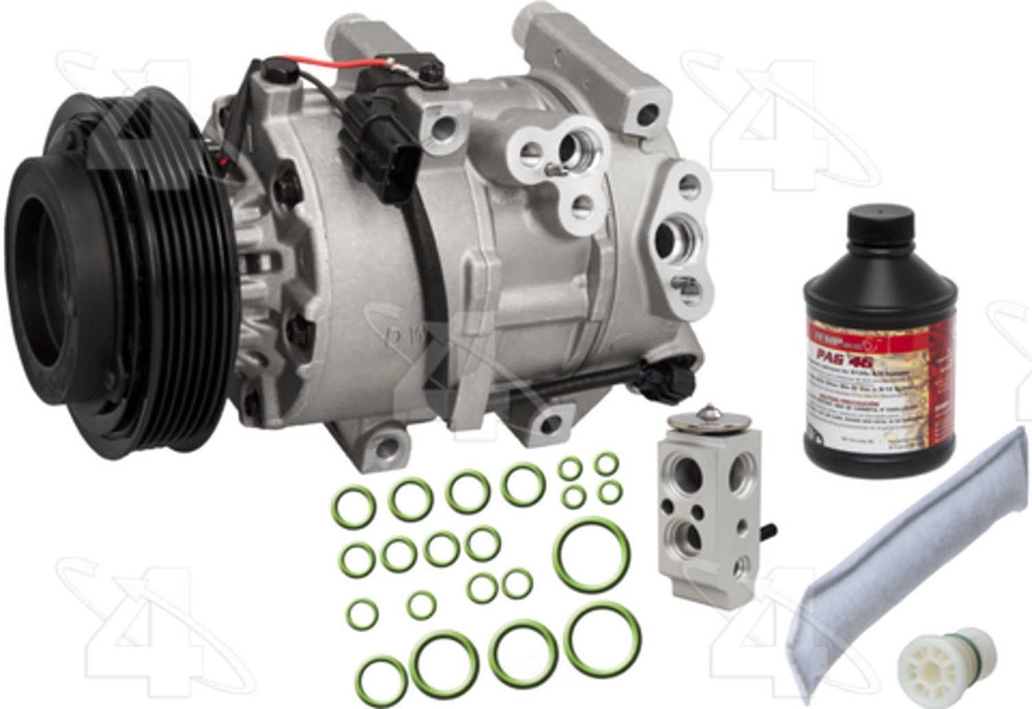 Four Seasons 6707NK Complete Air Conditioning Kit w/New Compressor A/C Replacement Kit Fits select: 2010-2015 HYUNDAI TUCSON, 2011-2016 KIA SPORTAGE