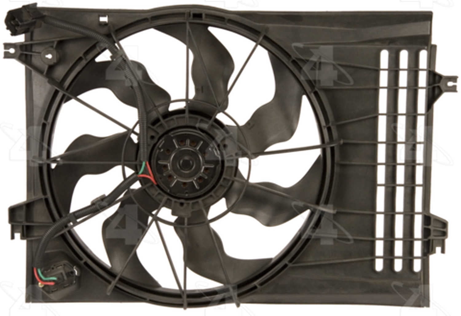 Four Seasons 75988 Radiator Fan Motor Assembly Fits select: 2005-2009 HYUNDAI TUCSON, 2007-2009 KIA SPORTAGE