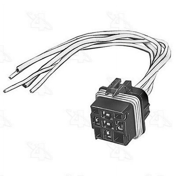 Four Seasons A/C Clutch Control Relay Harness Connector,Engine Cooling Fan Motor Relay Connector,Hvac Blower Relay Harne Fits select: 2007-2010 CHRYSLER PT CRUISER, 2003 DODGE DAKOTA