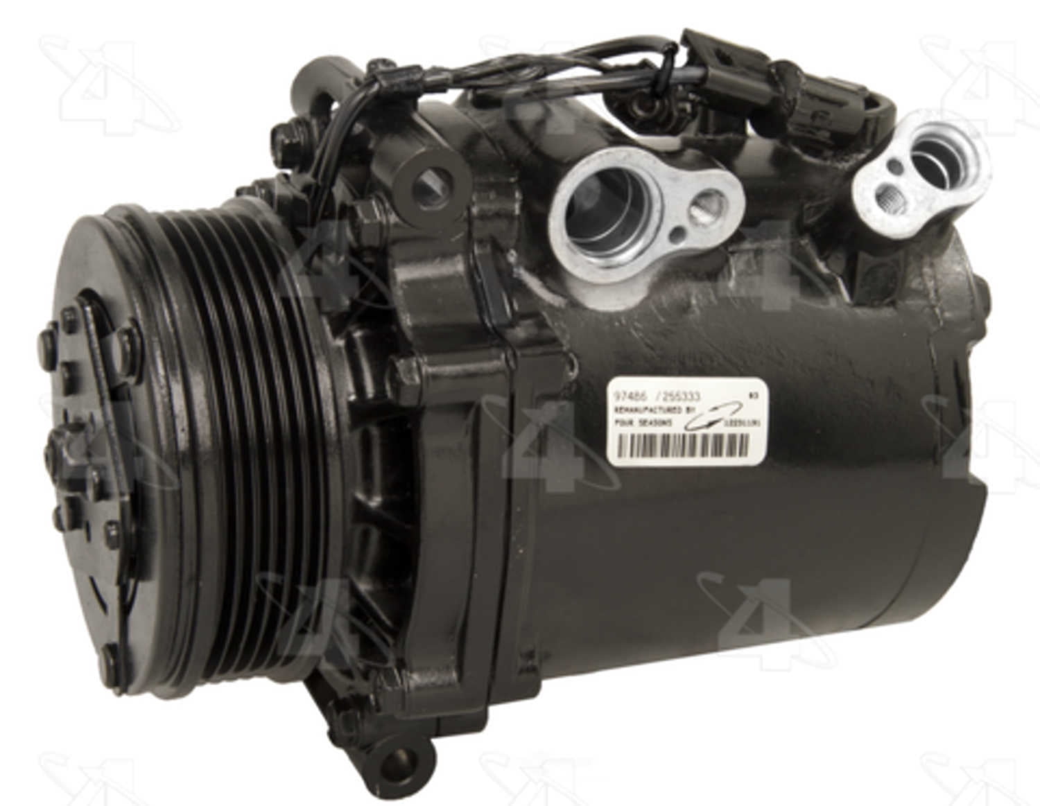 Four Seasons A/C Compressor P/N:97486 Fits select: 2008-2011 MITSUBISHI LANCER, 2007-2009 MITSUBISHI OUTLANDER
