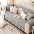 thumbnail image 1 of Four Seasons Cotton Non-Slip Sofa Cushion Pure Cotton Beige Summer Nordic Cushion Universal Sofa Towel Cover Cover Cloth (grey,110x210cm 1pcs), 1 of 7
