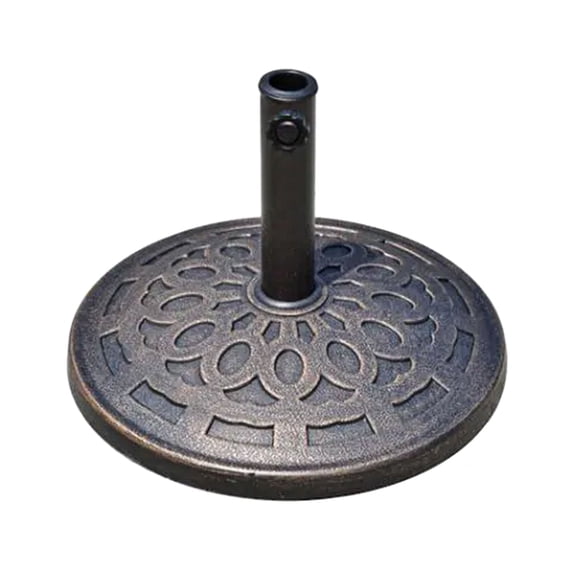 Four Seasons Courtya 852007 Umbrella Base, Bronze, 18-In. - Quantity 1