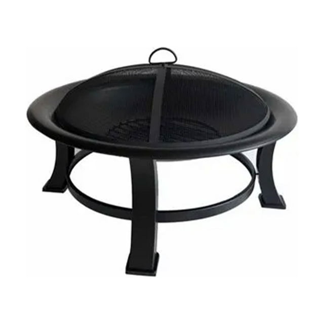 Four Seasons Courtyard 30 Inch Round Outdoor Wood Burning Fire Pit