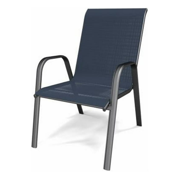 Four Seasons Courtyard 755.0071.003 Sunny Isles Chair, Stackable, Steel, Navy Sling Fabric - Quantity 27