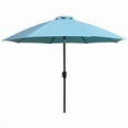 thumbnail image 1 of Four Seasons Courtyard 9 Foot Crank Lift Auto Tilt Patio Umbrella, Green, 1 of 5