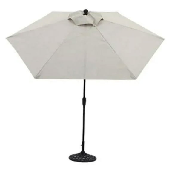 Open Box Four Seasons Courtyard 9' Naples Patio Umbrella, Natural Fabric Color