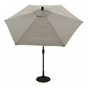 Four Seasons Courtyard 9 Round Sling Fabric Highland Market Umbrella, Gray