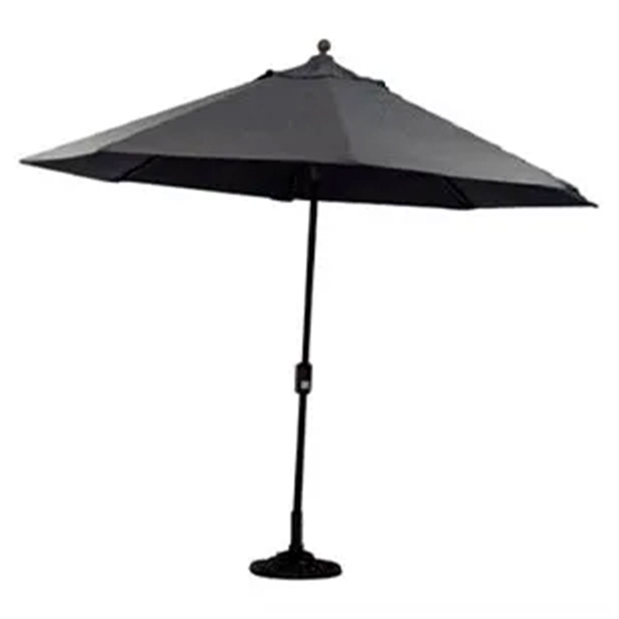 Four Seasons Courtyard Terrassenschirm Rund, 2,7 M, Polyester, Mit Kurbel & Neigungsfunktion, Taupe