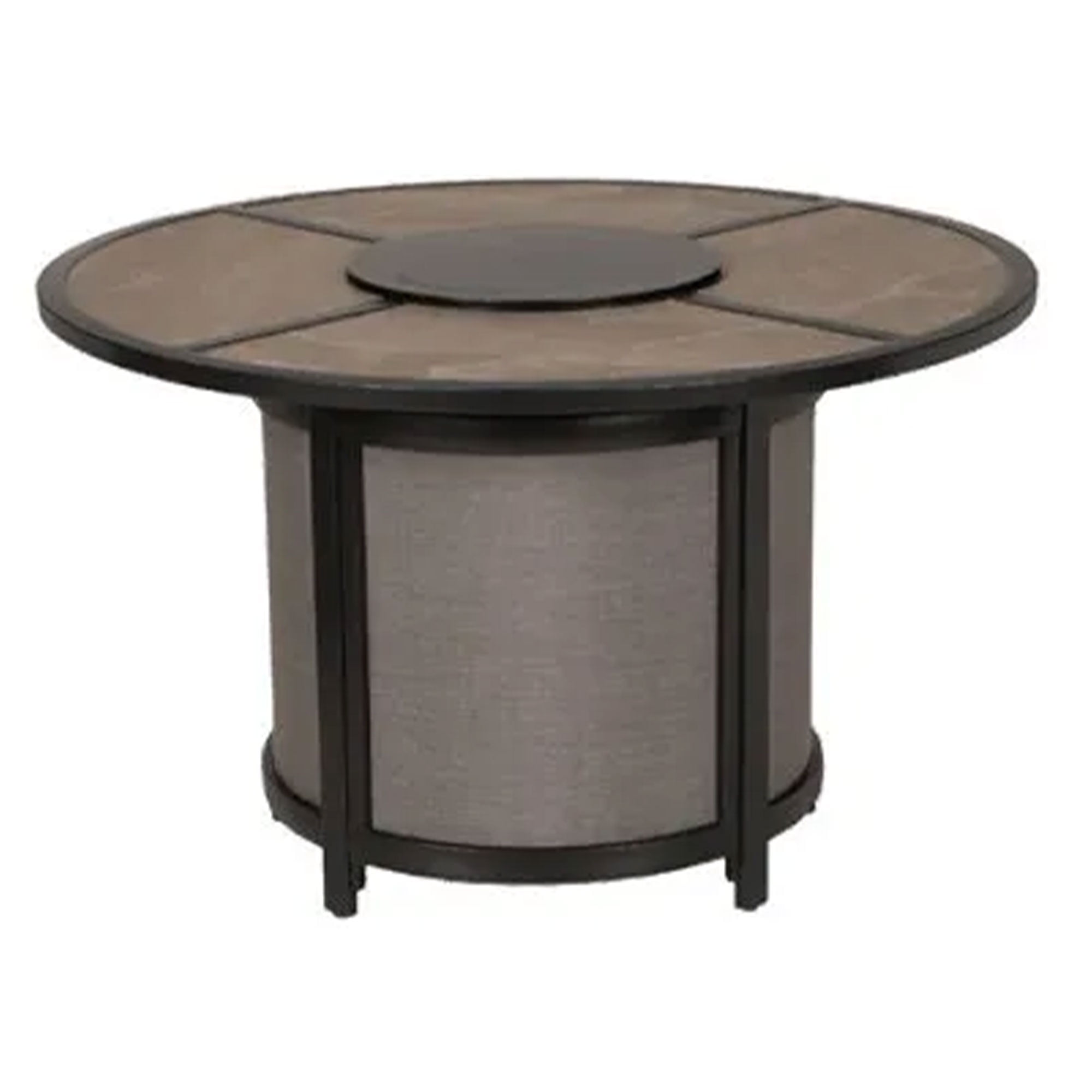 "Four Seasons Courtyard Outdoor Patio Propane Fire Pit Table, Edison