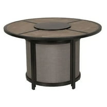 Four Seasons Courtyard Edison Park 54" LP Gas Fire Pit Table, Gray Finish