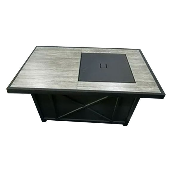 Four Seasons Courtyard Gas Fire Pit Coffee Table w/ Stainless Steel Burner