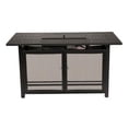 thumbnail image 1 of Four Seasons Courtyard Manhattan LP Gas Aluminum Fire Pit Table, Gray, 1 of 8