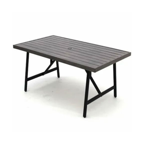 Four Seasons Courtyard Norwalk Slat Top Aluminum All Weather Dining Table