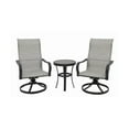 thumbnail image 1 of Four Seasons Courtyard Palermo 3 Piece Aluminum Bistro Chair and Table Set, 1 of 9