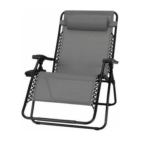 Four Seasons Courtyard RXTV-1921-XL-G Sunny Isles Zero Gravity Chair, Coated Steel Frame, Graphite, XL - Quantity 3