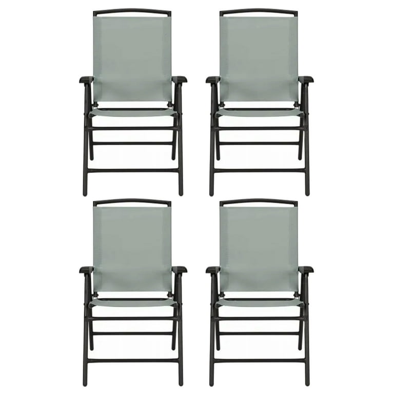 Four Seasons Courtyard Sunny Isles Outdoor Folding Chair, Green (4
