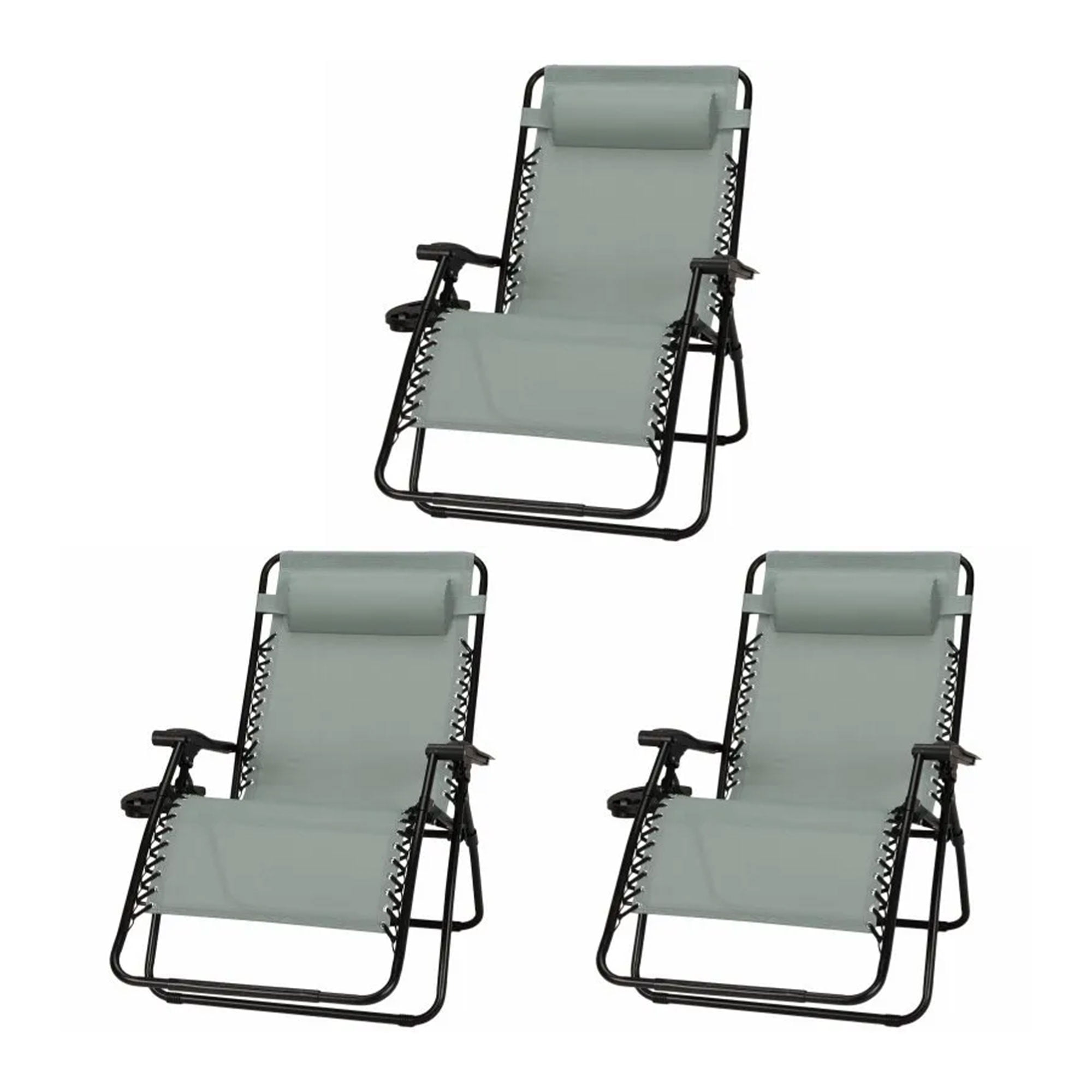 Four Seasons Courtyard Sunny Isles XL Zero Gravity Chair, Green (3