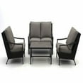 thumbnail image 1 of Four Seasons Courtyard Wilmette 4 Piece Wicker Deep Seating Set, Neutral, 1 of 6