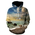 Four Seasons Fun 3D Printed Casual Hoodie Men's Cool Sunshine Beach