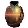 Four Seasons Fun 3D Printed Casual Hoodie Men's Cool Sunshine Beach