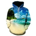 Four Seasons Fun 3D Printed Casual Hoodie Men's Cool Sunshine Beach