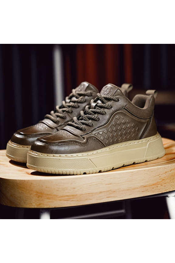 Four Seasons Men's Mid-Top -Lined Casual Shoes, Simple and Versatile Sneakers