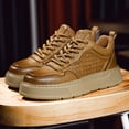 thumbnail image 1 of Four Seasons Men's Mid-Top -Lined Casual Shoes, Simple and  Versatile Sneakers, 1 of 9