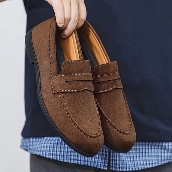Four Seasons New Men's Low-Top Flat Casual Slip-On Loafers: Stylish, Breathable, and Versatile Sneakers for Casual Attire