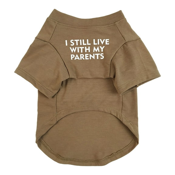 Four Seasons Pet Clothes Pug Round Neck T Shirt Comfortable Cute Teddy Small Dog Cat Apparel