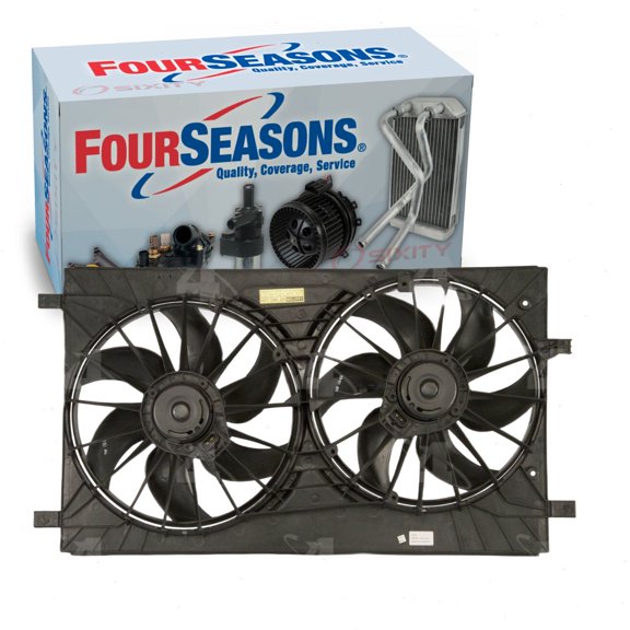Four Seasons Right Dual Radiator & Condenser Fan Assembly compatible with Chrysler 200 2013
