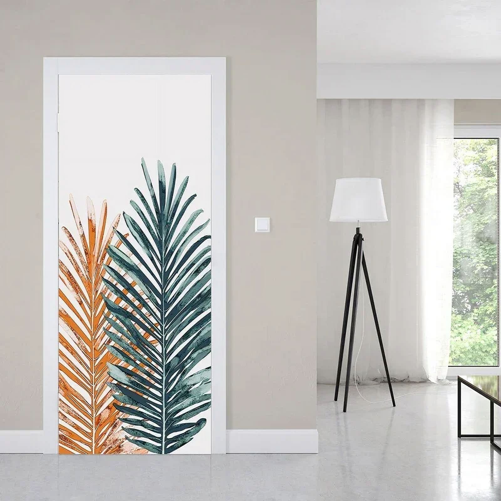 Four Seasons Scenery Door Stickers Natural Leaves Home Bedroom ...