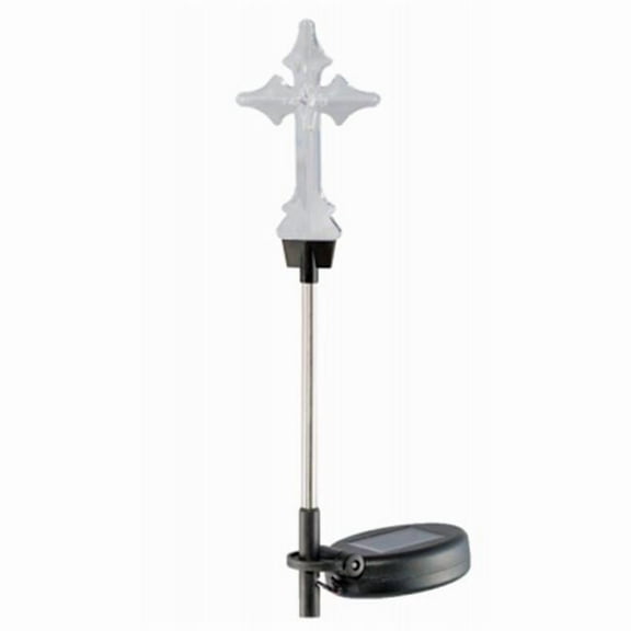 Four Seasons Solar Color Changing Cross Stake Light, 10 Piece