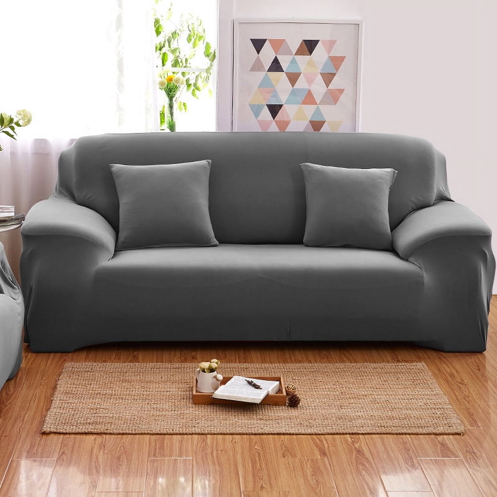 Four Seasons Universal Elastic All-inclusive Sofa Cover Fabric Non-slip Sofa Cover Towel Universal Combination Sofa Cushion Full Cover Solid Color