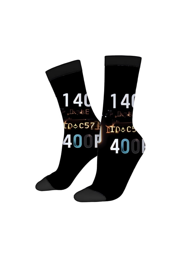 Four Seasons Universal Socks (2 Pairs) - Unisex Trendy Mixed Color Socks with Stylish Padlock Design - Perfect for All Seasons