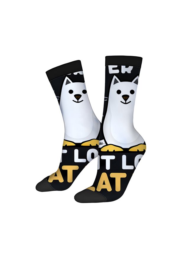 Four Seasons Universal Socks (2 Pairs) - Unisex Trendy Socks with Bold Abstract ' HIT THE HEAT ' Design Mixed Colors Energetic Pattern Perfect for All Seasons
