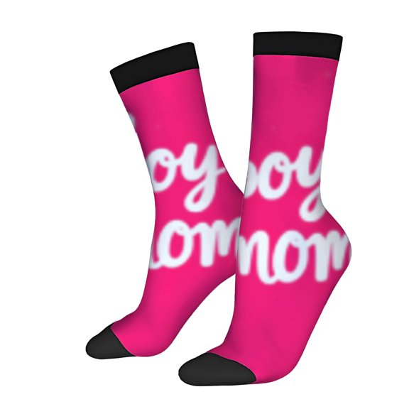 Four Seasons Universal Socks - 2 Pairs of Unisex Trendy Socks with Bright Patterns Including Fun Text Designs and Mixed Colors